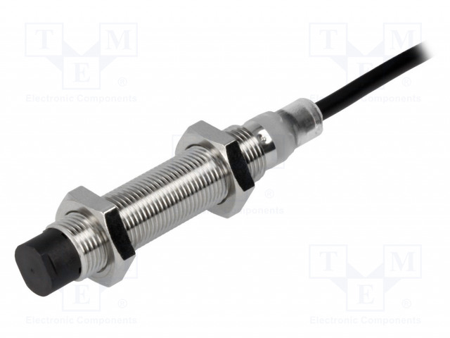 Omron E2B-M12LN08-WP-B1 2M (Proximity sensor, LITE, inductive, nickel-brass, long body, M12, unshielded, 8 mm, DC, 3-wire, PNP-NO, 2 m cable )