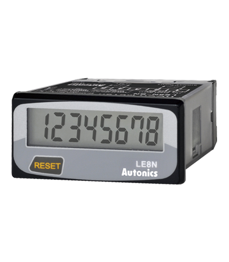[Free voltage input - H level voltage: 24-240 VAC / 6-240 VDC / L level voltage: 0-2 VAC / 0-2.4 VDC] Autonics DIGITAL HOUR METER LE8N-BF Free voltage input - H level voltage: 24-240 VAC / 6-240 VDC / L level voltage: 0-2 VAC / 0-2.4 VDC